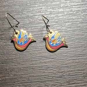 Colorful Bird Earrings